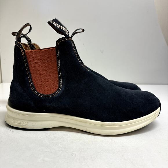 EXCELLENT Blundstone Chelsea Boots Blue Suede 2147 ACTIVE SERIES UK 7 US 8 / W10 - Picture 1 of 11